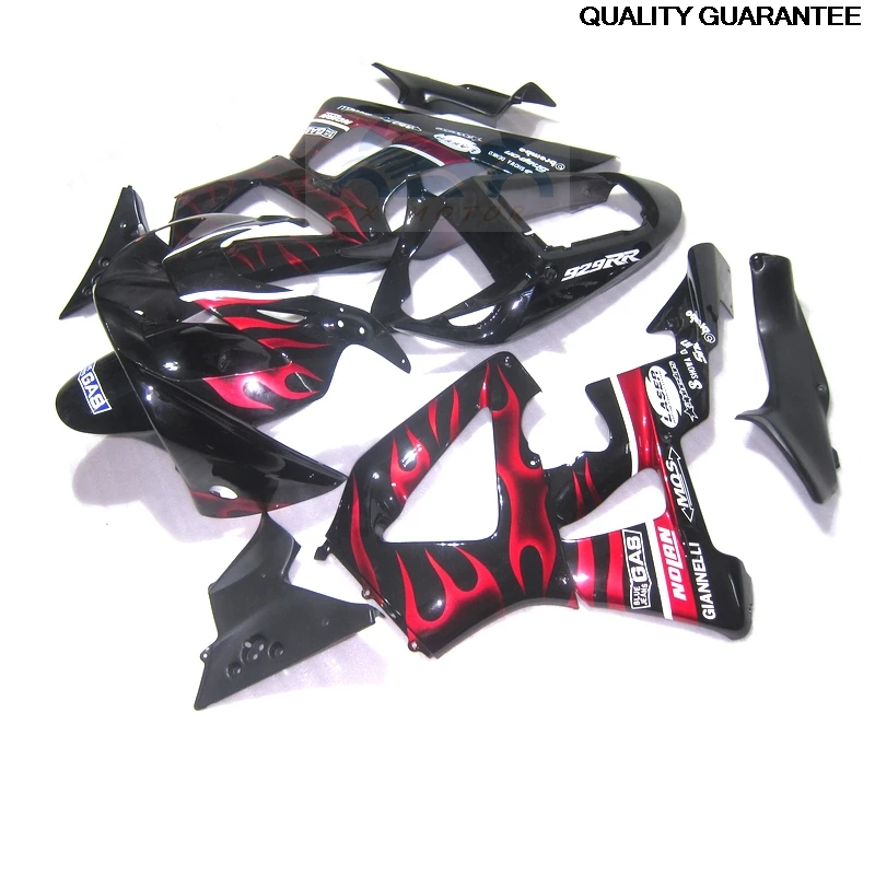 

Plastic Injection Motorcycle Fairing Kits For Honda CBR900RR CBR929RR 2000 2001 Red Black Fairing Set CBR 929 RR 00 01 RM42