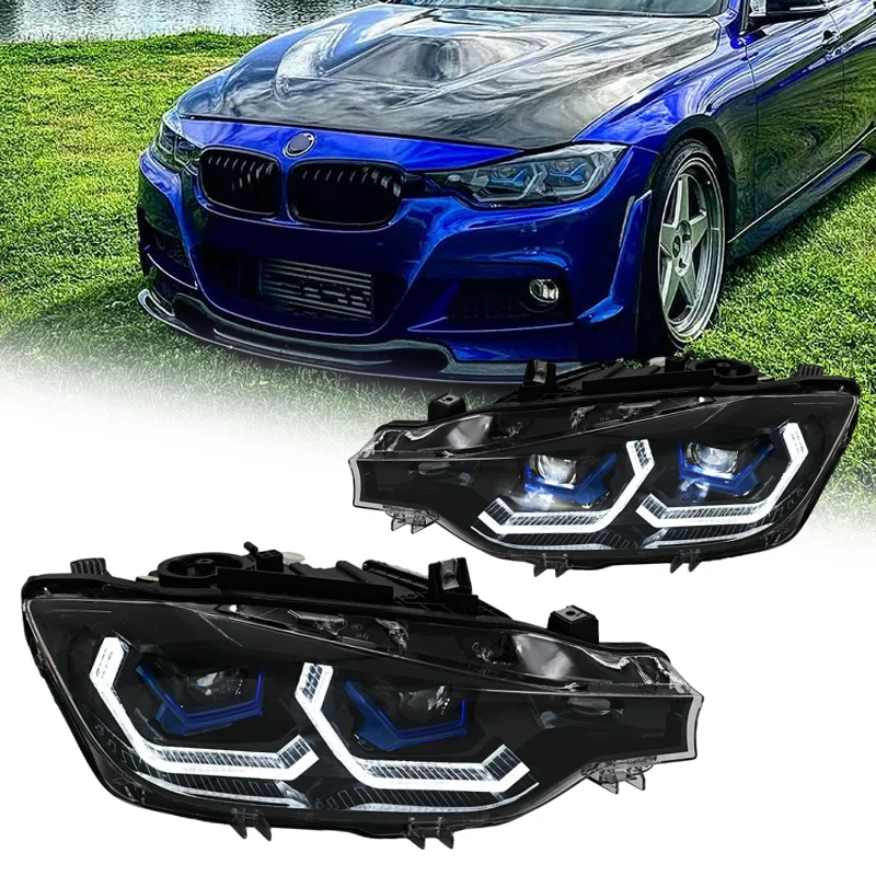 

Автомобильные фары для BMW 3 серии F30, фары F35 2012-2019, дневные ходовые огни DRL, ангельские глазки, автомобильные аксессуары, 2 шт.