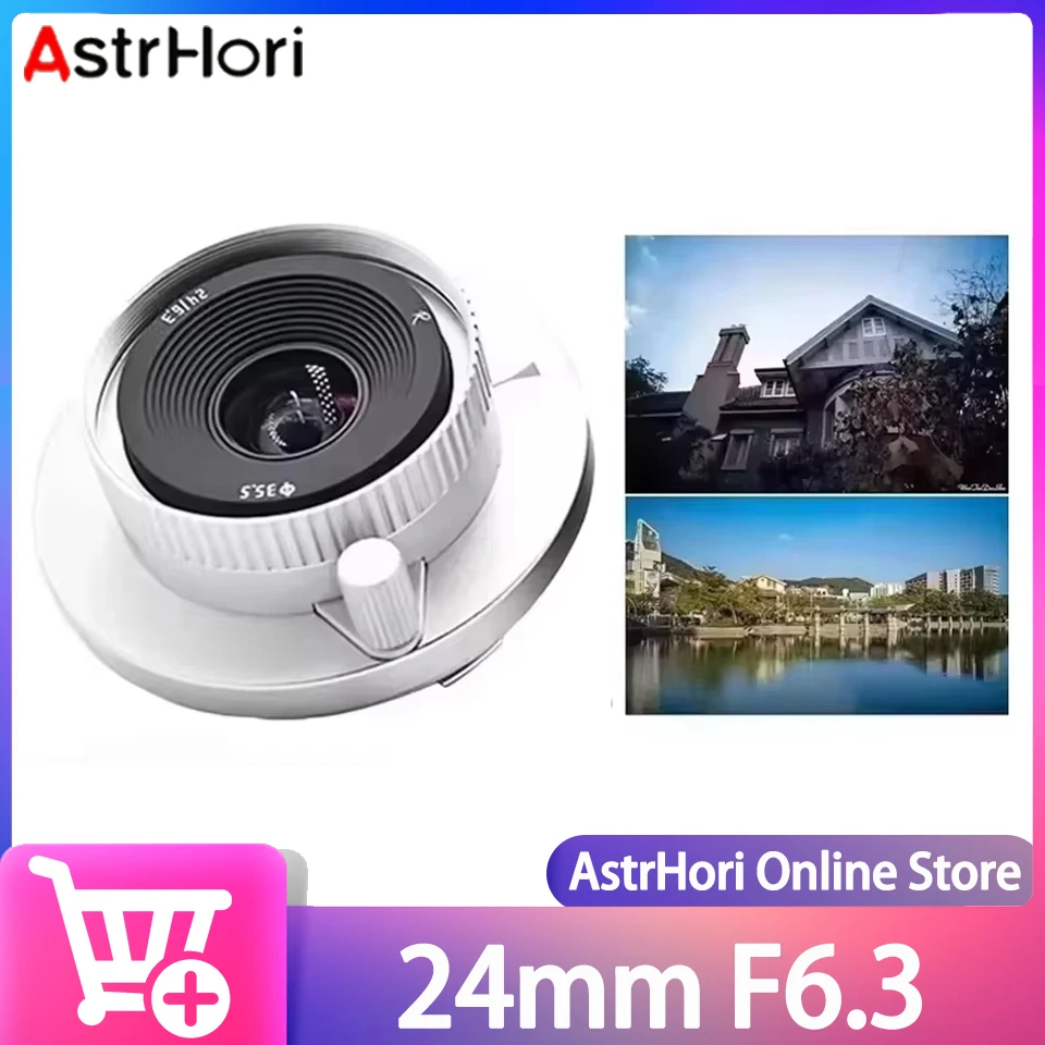

AstrHori 24 мм F6.3 полнокадровый ручной фокус блинковый дальномер фокус широкоугольный объектив для свадьбы бизнес архитектура спорт