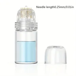 Hydra Titanium derma needle Tool and Serum Applicator - Cosmetic Derma Roller Tool For Face,Beard Growth- 0.2mm/0.25mm