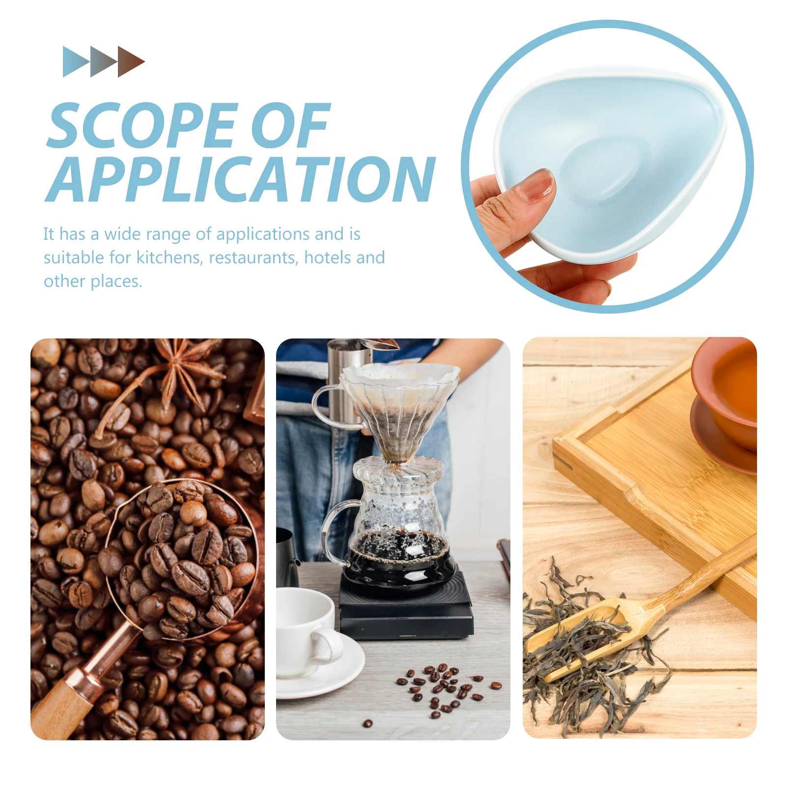 

Ceramic Spoon Rest Blue Soup Spoon Thickened Stable Ladle Rest For Kitchen Tableware Smooth Scoop Holder Decorative Tea Bag