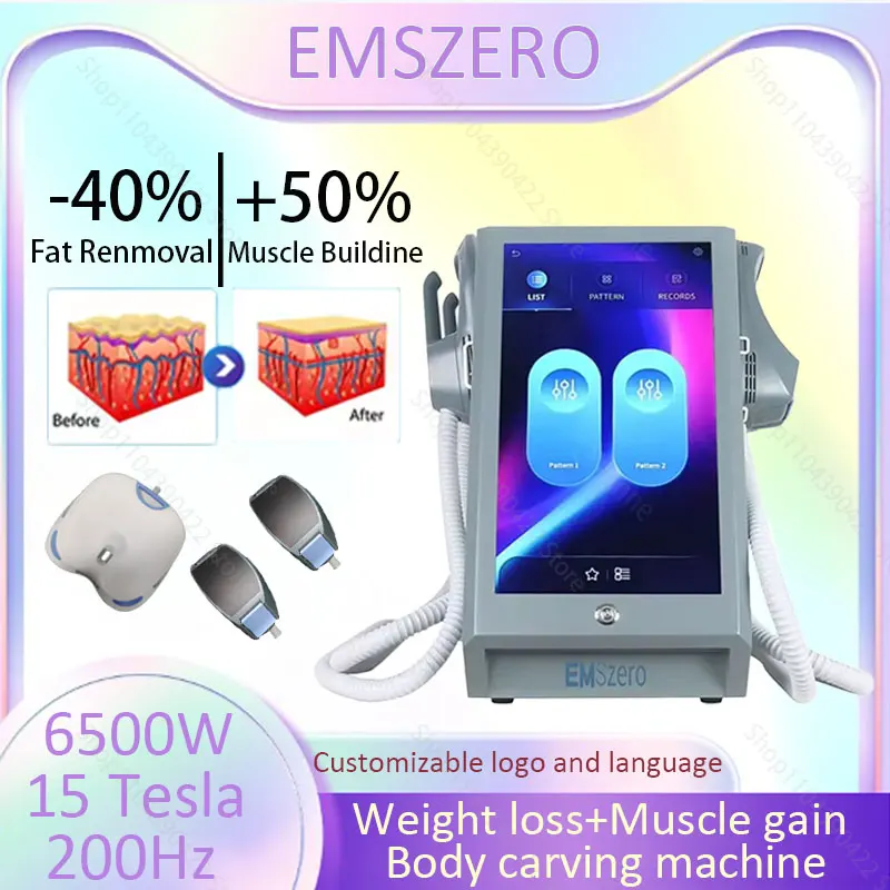 

6500W 200Hz body carving machine EMSZERO body fat burning muscle stimulator EMS RF beauty equipment non-invasive