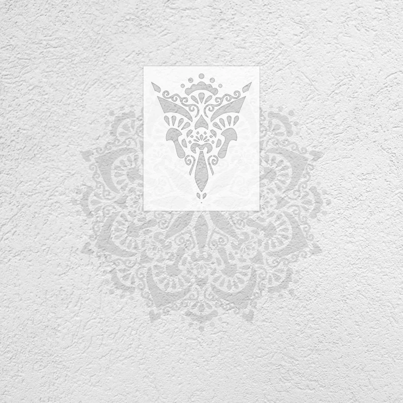 70cm - 110cm Stencil For Painting Plaster Decorative Decor Wall Rollers Template To Paint Rococo Mandala Big Round Flower S448