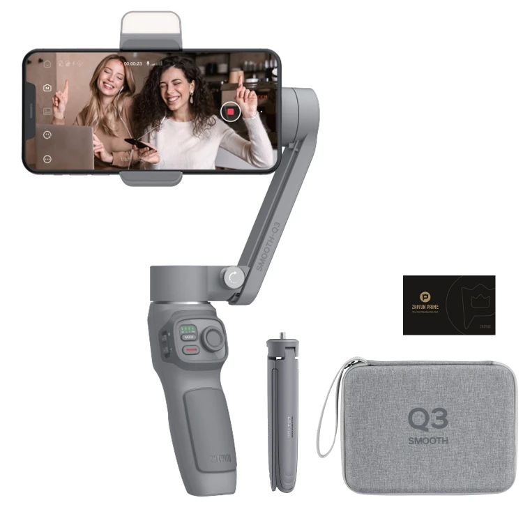 

Hot Sale ZHIYUN Smooth Q3 Combo Kit 3-Axis Handheld Gimbal Stabilizer Selfie Stick with Tripod