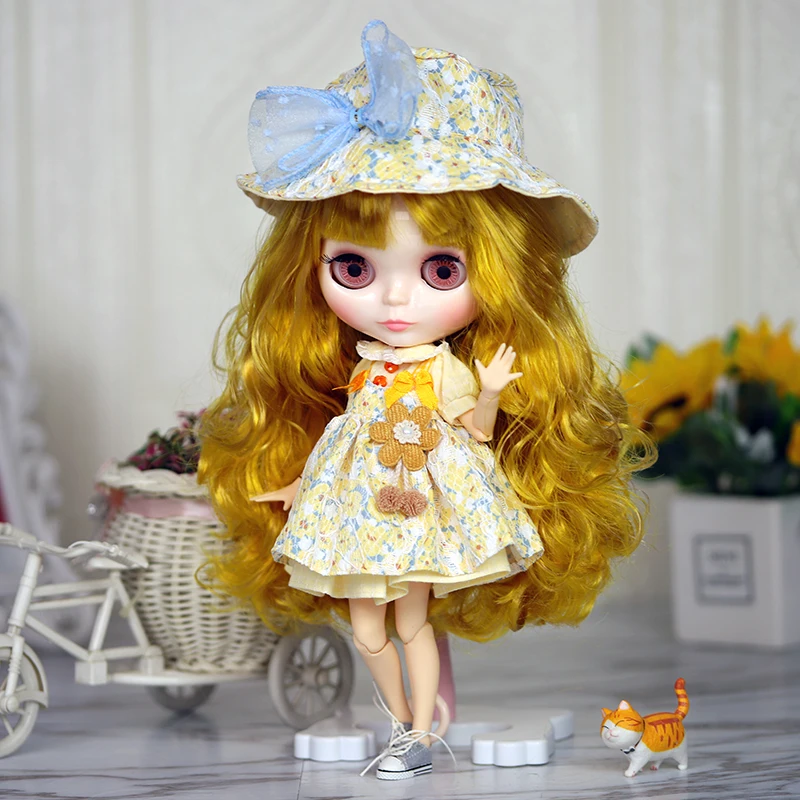 Icy Dbs Blyth Pop 1/6 Anime Doll Joint Body Witte Huid Glossy Gezicht Speciale Combo Met Kleding, schoenen En Handen 30Cm Bjd Speelgoed