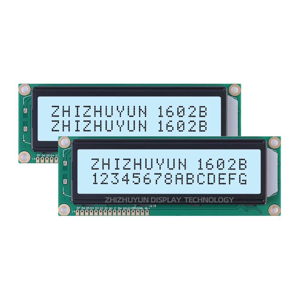 Stabiele Levering Van Goederen Lcm1602b Lcd-Scherm Module Smaragdgroen Licht Zwart Tekens 122*44*13.5Mm Karakter Display Module