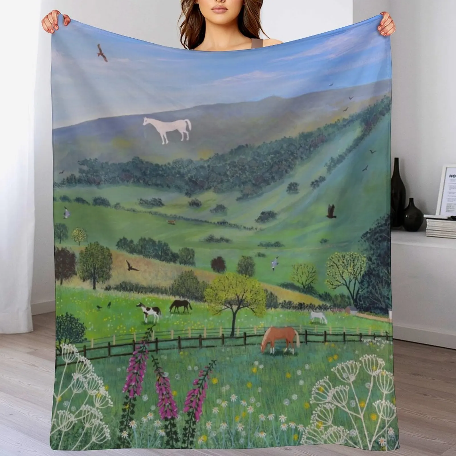 

Westbury Horse Throw Blanket valentine gift ideas Thins Blankets