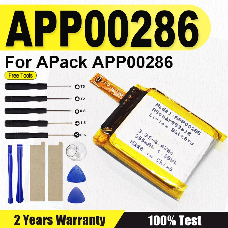 

APP00286 Сменный аккумулятор APP00286 355 мАч для аккумуляторов часов APack + бесплатные инструменты