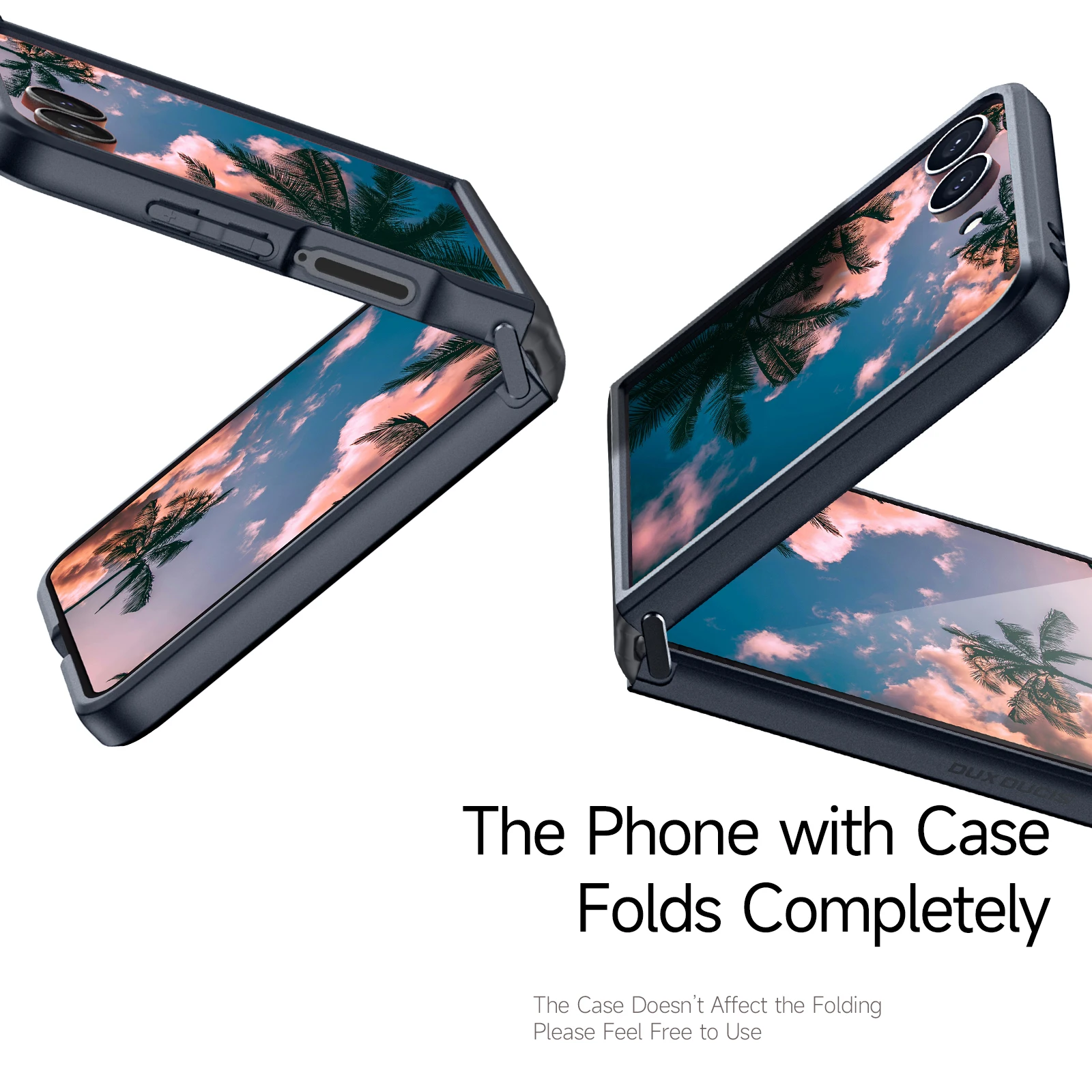 حافظة DUX DUCIS المغناطيسية لهاتف سامسونج Z Flip 7/Z Fold 7، غطاء شفاف مقاوم للصدمات، مضاد للخدش وحماية نحيفة