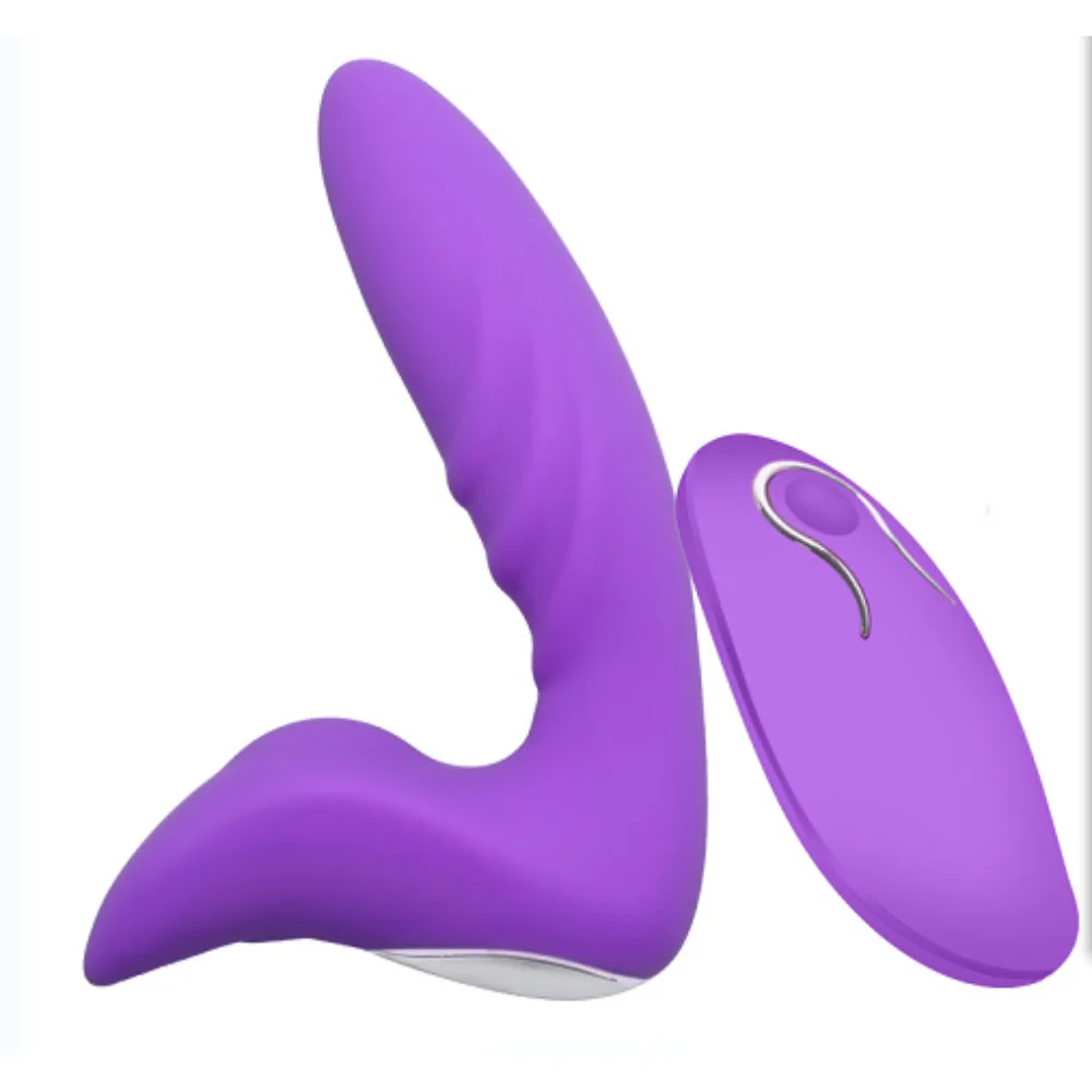 

Vibrating Prostate Massager Men Anal Plug Waterproof 10 Stimulation Patterns Powerful Motors Butt Silicone Sex Toys for Adults