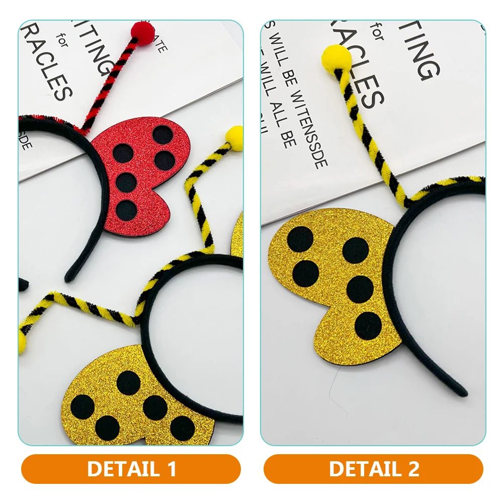 

2pcs Insects Headband Butterfly Bee Cartoon Hoop For Kids Cosplay Costume Carnival Performance Photo Props Animal Shaped Hair