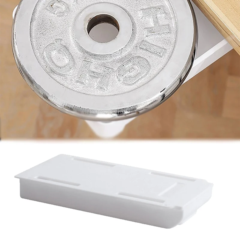 1Pc White SelfAdhesive Storage Drawer Box Makeup Pencil Tray Desk Hidden Under Desk Stand Self-Adhesive Under-Drawer Storage Box