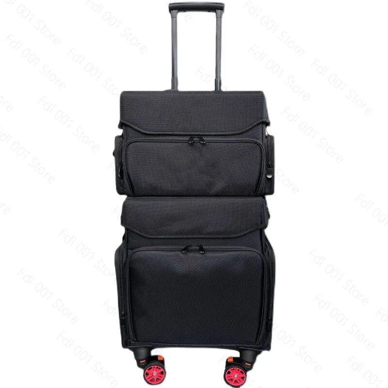 2026 Door-to-door follow-up embroidery, manicure, beauty belt, brake universal wheel, makeup tool storage box