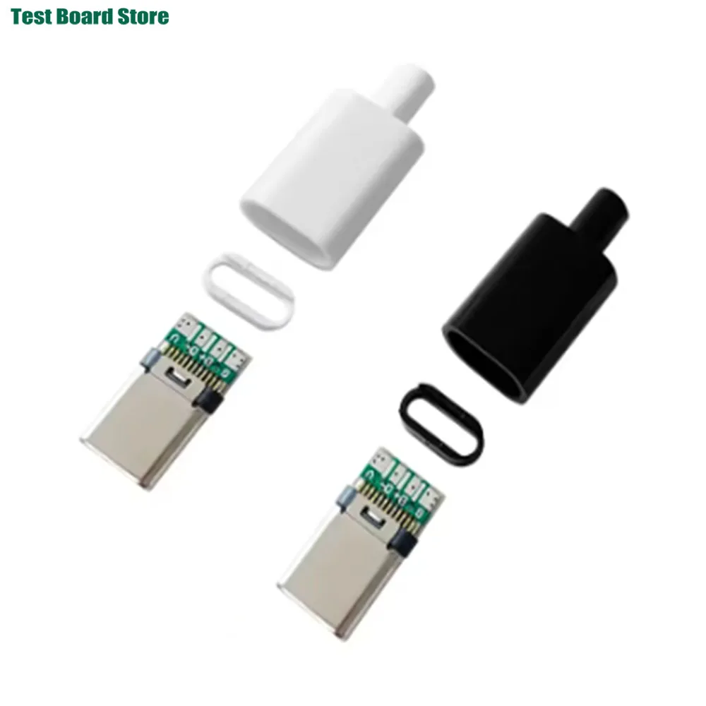 1/5/10pcs Type C USB3.1 3A Fast Charging USB Connectors Male Jack Tail Plug Electric Terminals Welding DIY Data Cable Accessorie