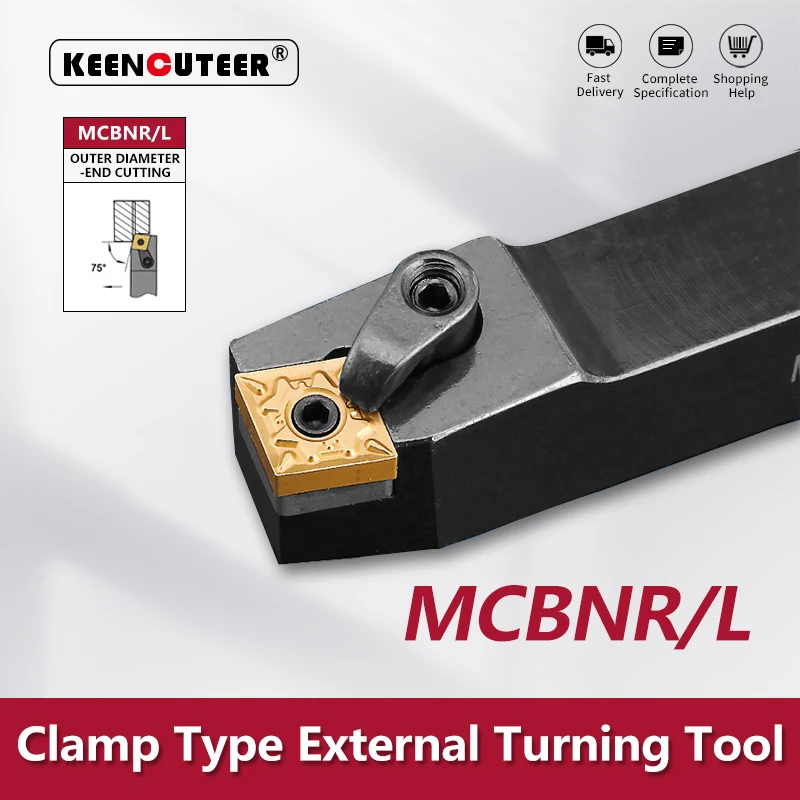 MCBNR2020 MCBNR2525 MCBNR3232 External Turning Tool MCBNR MCBNL Lathe Bar Turning Holder CNC Cutting Tool Cutter Bar