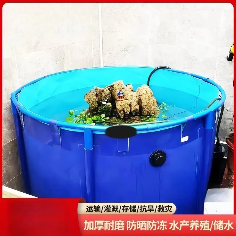 

Wholesale High Density Movable Fish Farming Pool Folding Breeding Pond Fish Tank aquario acessório