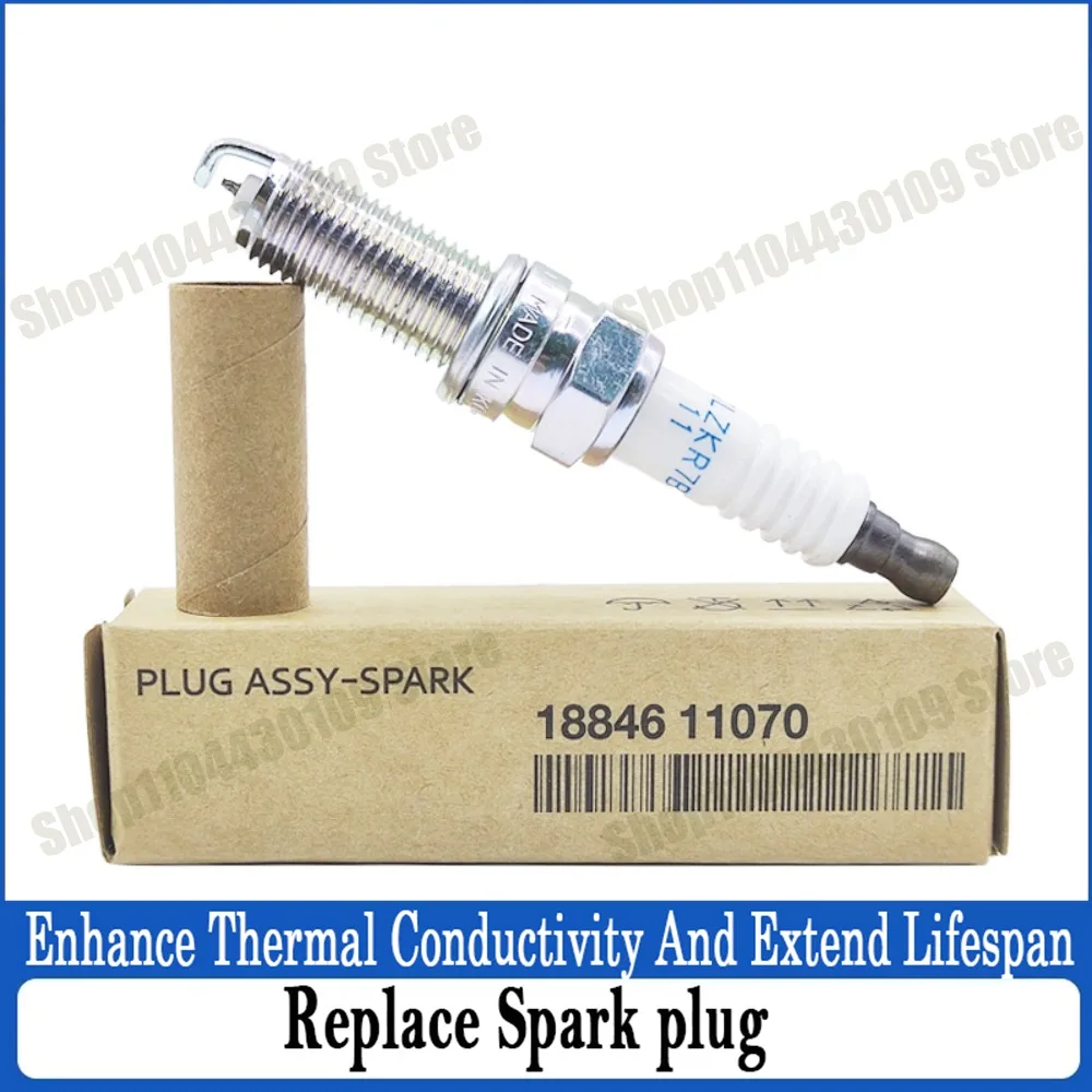 

1/4pcs 18846-11070 Iridium Spark Plug For Hyundai Sonata 8 Elantra Gensis Santa Fe Tucson Acura 1884611070 SILZKR7B11