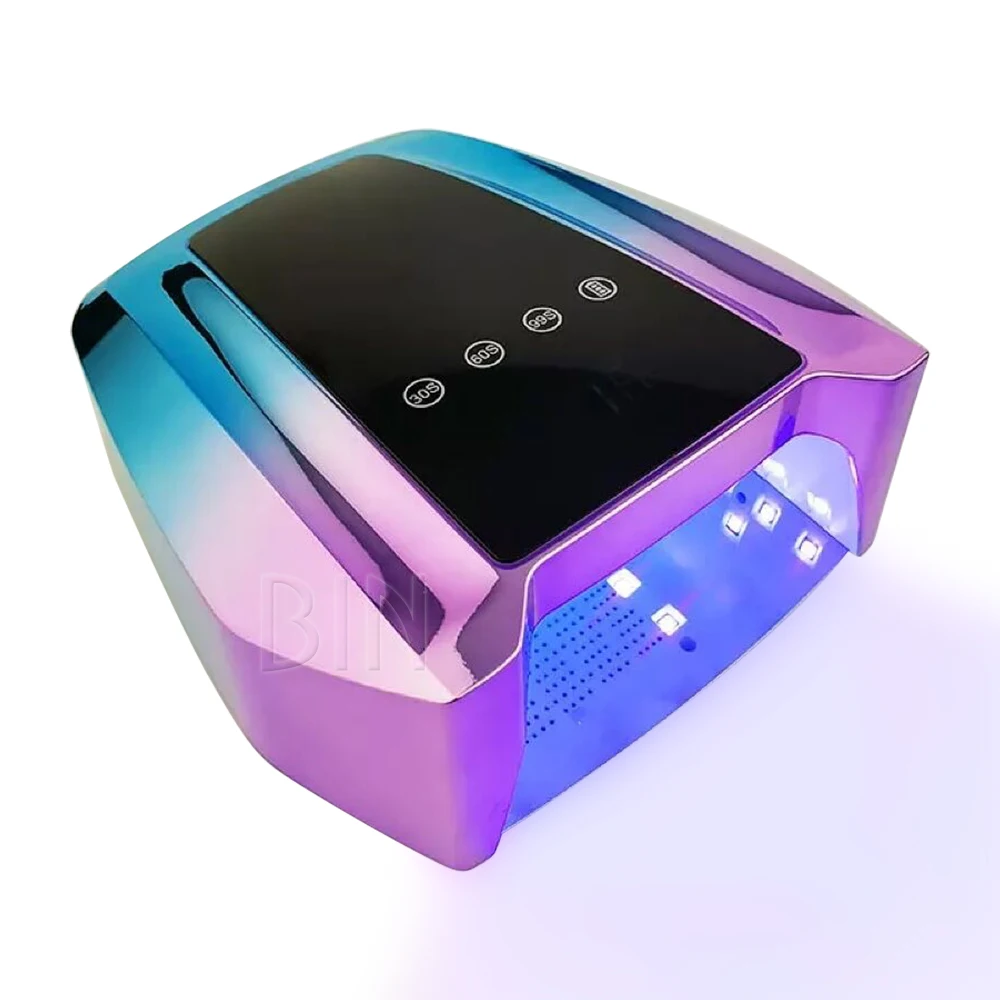 hot selling 72W led nail lamp rechargeable Wireless nail dryer uv led lamp ABS 4 timers led nail lamp cordless