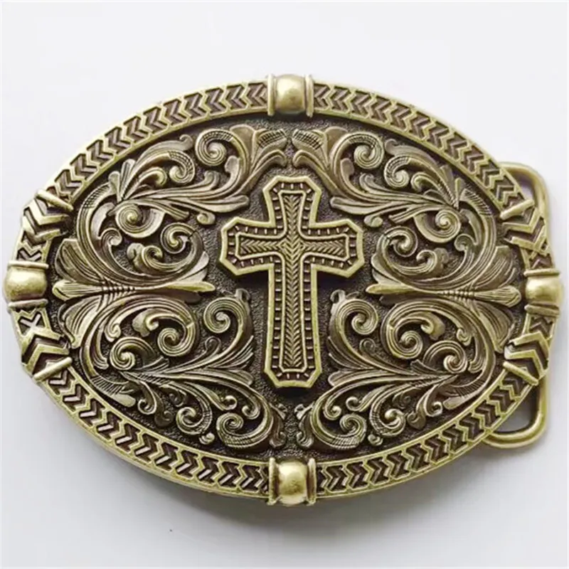 مشبك حزام من سبائك الزنك على شكل سفلي من سلالة تانغ الرجعية