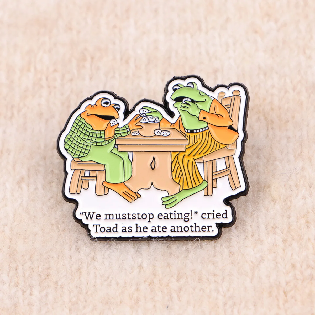 Funny Frog Quotes Enamel Pin Cartoon Cat Brooch For Coat Women's Brooches Animal Lapel Badges Jewelry Christmas Gifts