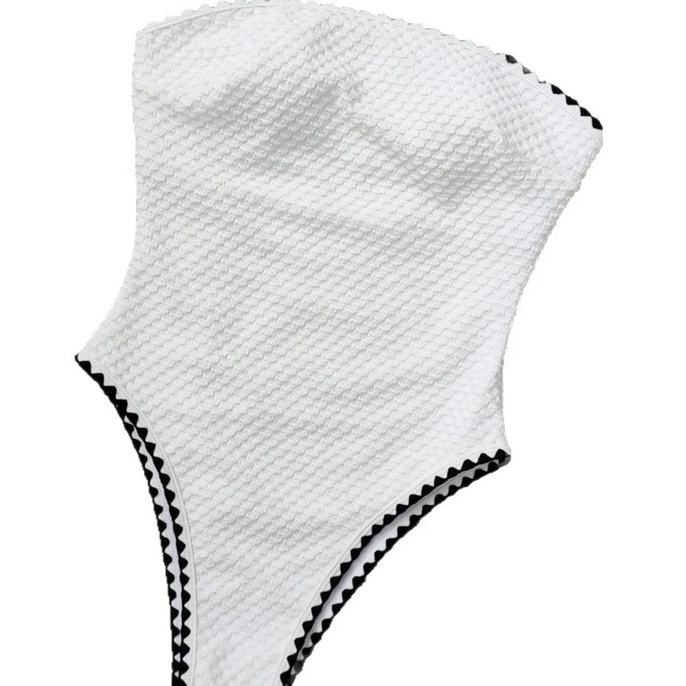 Sexy One Piece Swimsuit Women Ruched Bandage Monokini Push Up Bathing Suit Removable Straps Hollow Out Beachwear Brazilian One P