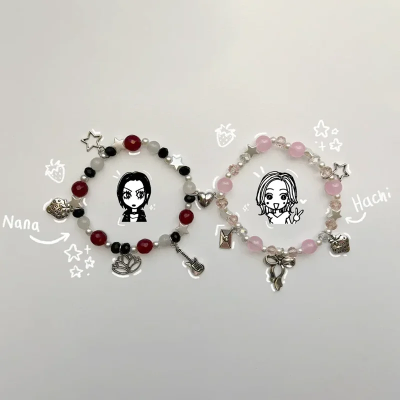 Nana and Hachi matching bracelets,coquette, bff, cute, jewelry