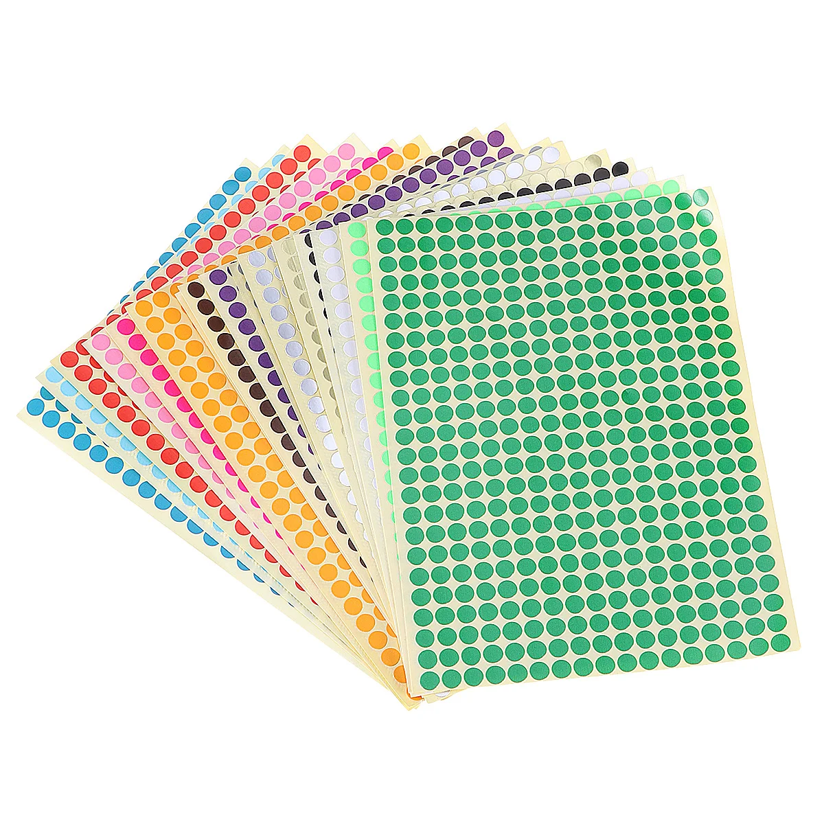 

16Pcs Mixed Color Circle Dot Labels Color-Coding Sticker Dots Removable for Documents Inventory Sticker Dots