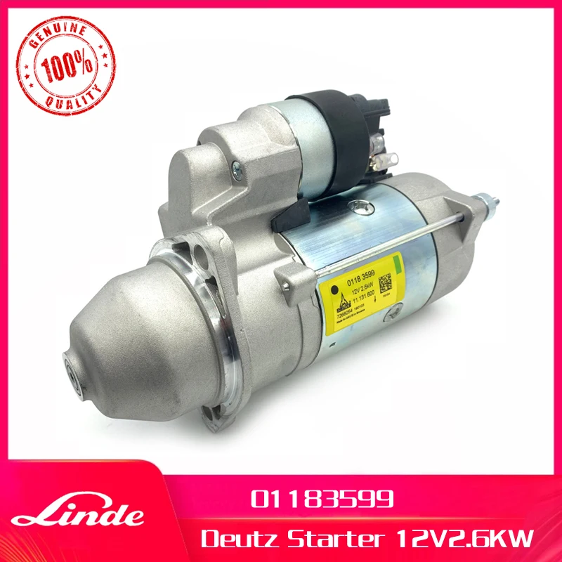 

Linde forklift genuine part 01182382 or 01182384 or 01183599 motor deutz engine starter used on 351 diese truck H25 H30