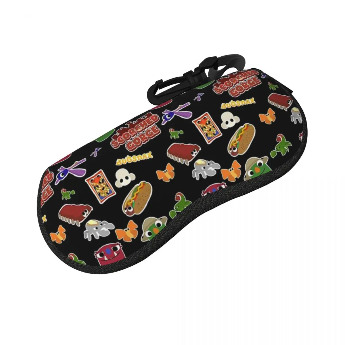 Bugsnax Fan Art Scorched Gorge Shell نظارات حافظة حماية النظارات الشمسية صندوق النساء الرجال لينة حقيبة النظارات الحقيبة