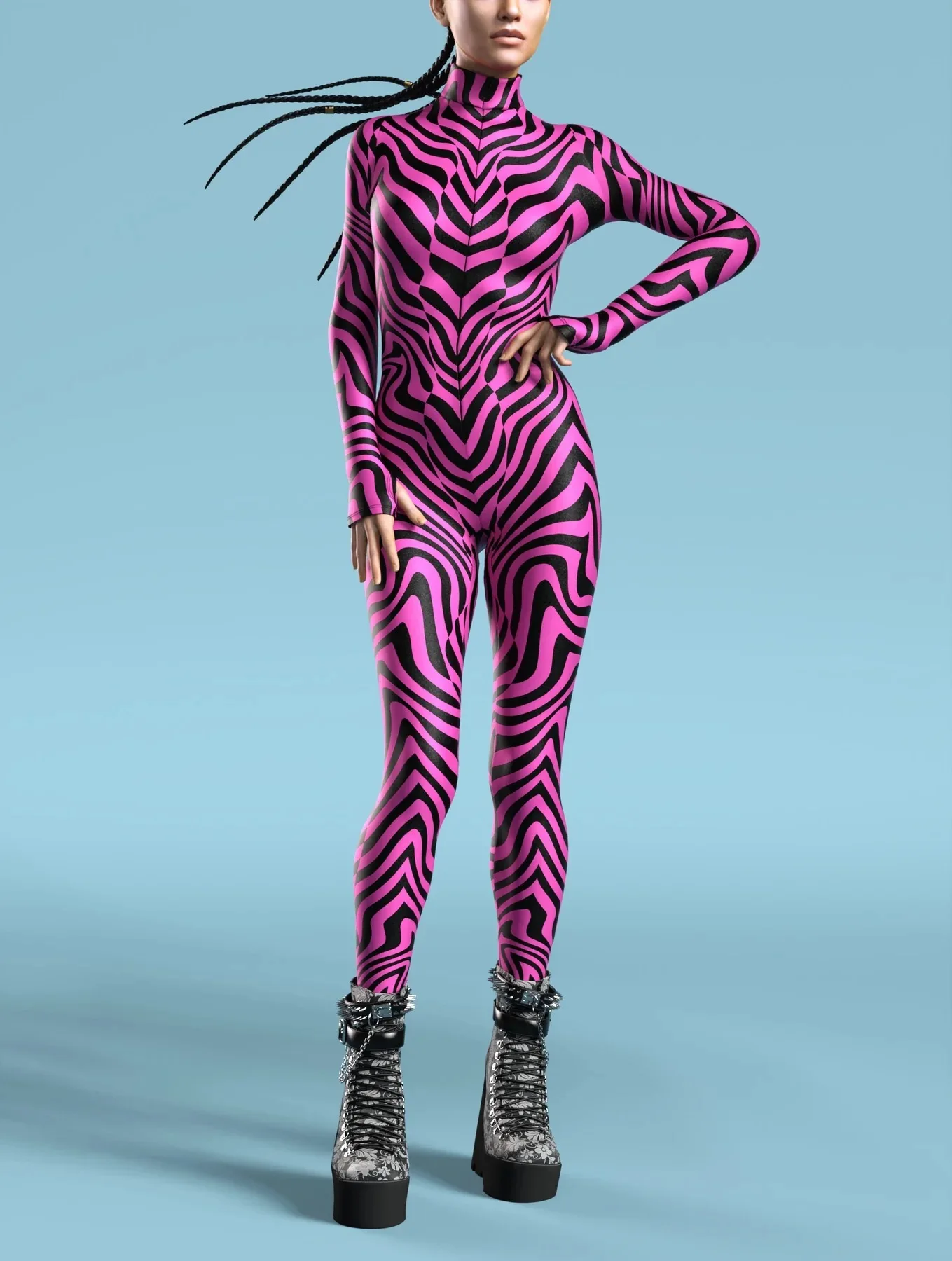 Damen Herren Muskel-Mensch Wüste Dazzle in Sieben Farben 3D-Druck Verkleidungs-Jumpsuit Halloween-Party Cosplay-Kostüme Outfit – Detail 24