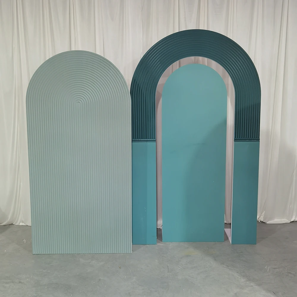 Factory Customized Acrylic Backdrop Stand For Wedding Events Decor White Arch Frame Party Props