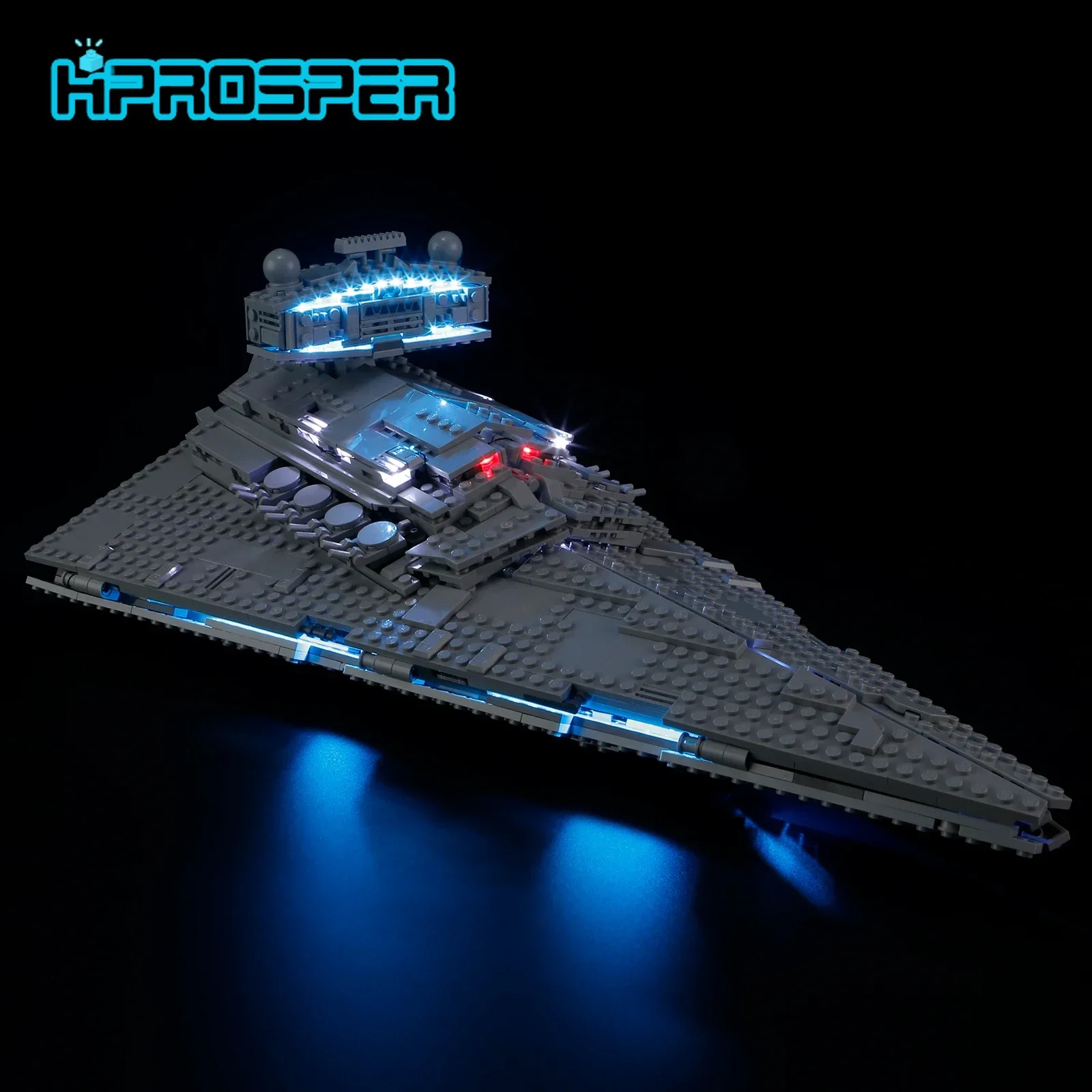 HPROSPER LED Light (No Model) For LEGO 75394 Imperial Star Destroyer -Innovative Light Up your Building Blocks With Battery box