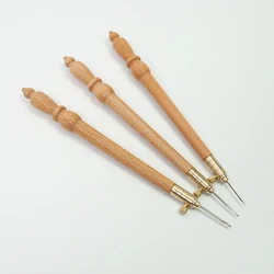 Tambour Crochet Hook with 3 Needles, Embroidery Tool, New Design Embroidery Needle Luneville Hook Handle