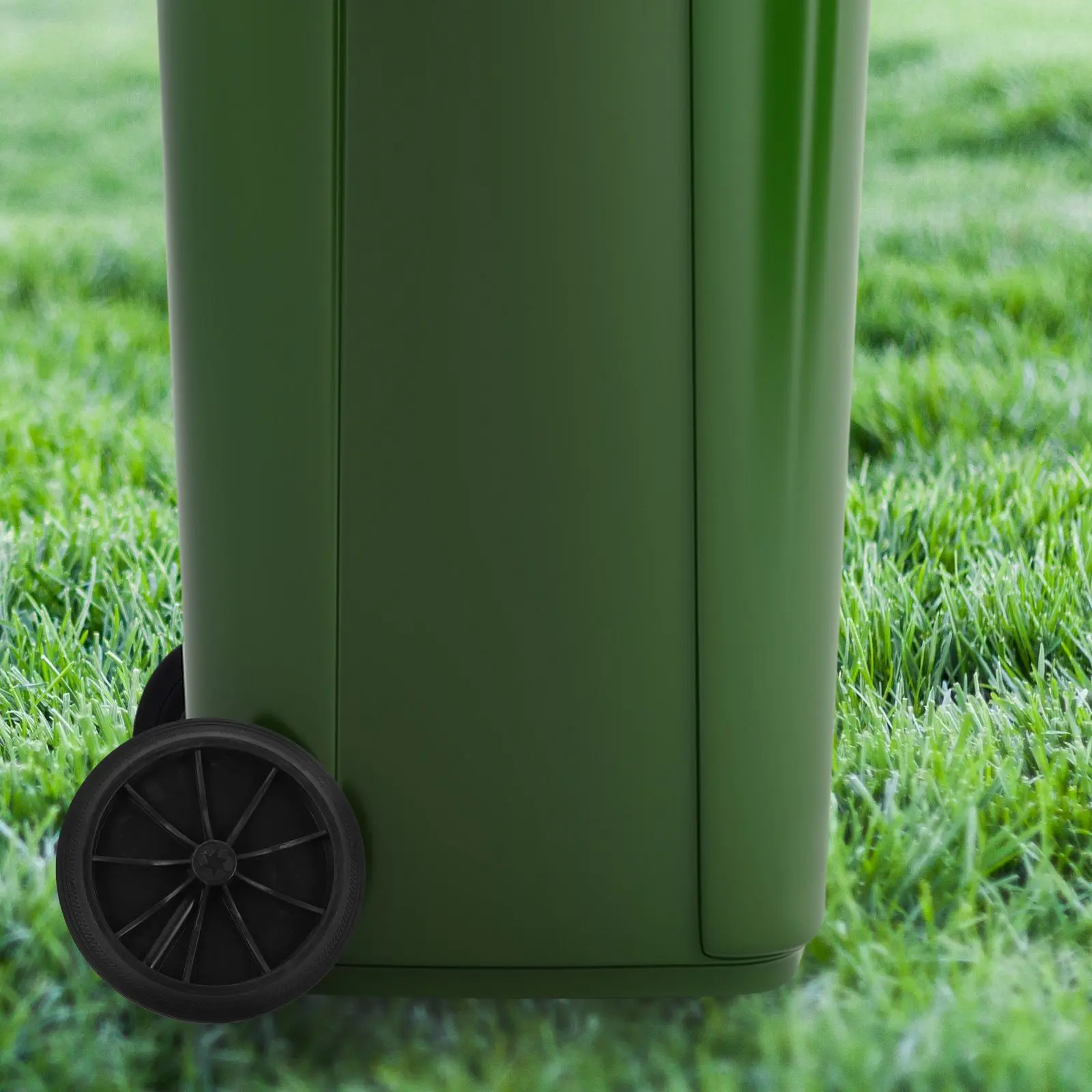 2pcs Trash Can Wheels Wear Resistant Lightweight Easy Install Remove Garbage Container Parts Plastic Accessories