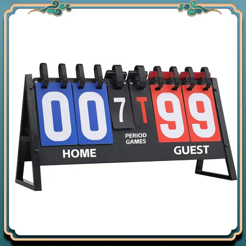 ABMV-Multifunctional Competition Scoreboard With Home And GUEST Red And Blue For Basketball Table Tennis Badminton