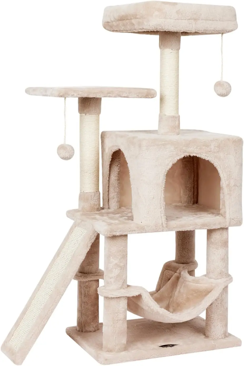 

MIAO PAW Милый кошачий комплекс-башня для дома с когтеточкой, современный игровой домик, гамак, подвесной мяч, домик-когтеточка с лежанкой