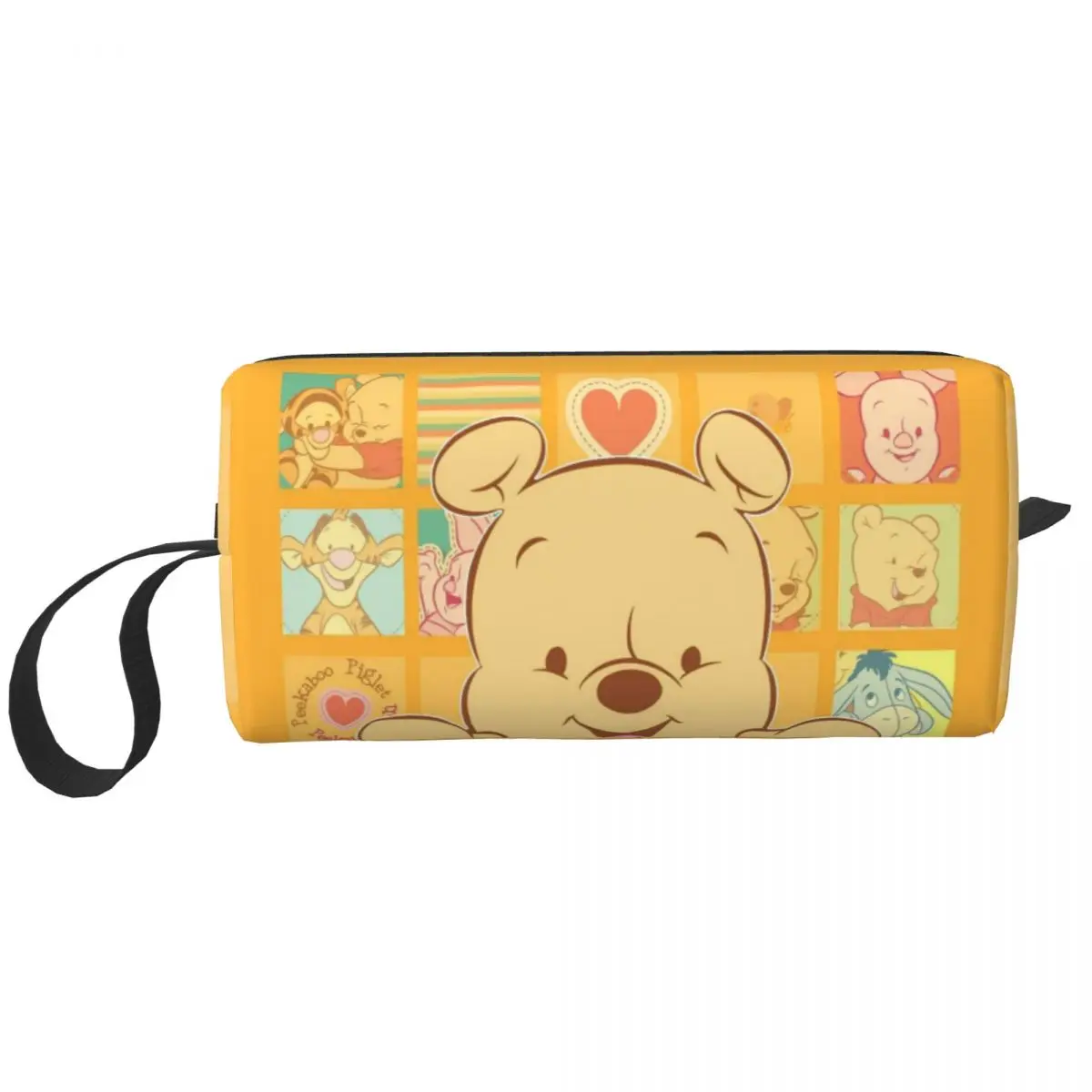 Winnie Pooh słodkie duże kosmetyczka torebka na suwak kosmetyczka podróżna Organizer na torby dla Unisex