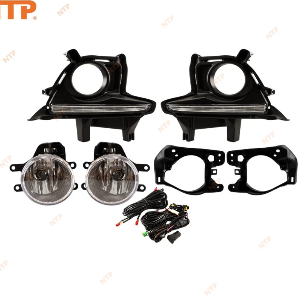 

For Toyota Highlander 2014-2016 Models Fog Lamp LED Daytime Running Light Daylight Waterproof Automotive Parts Fog Light Kit