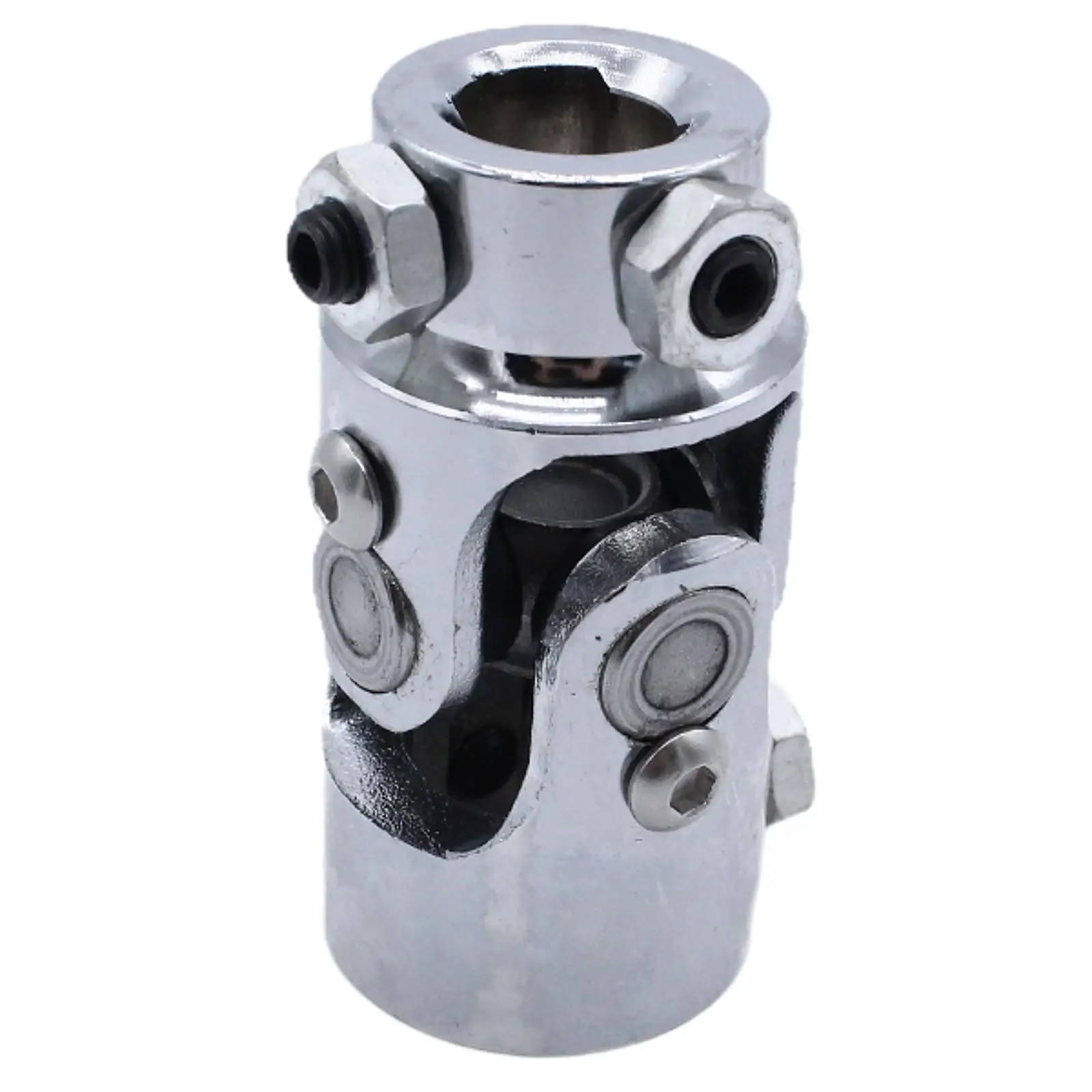 

1" DD x 3/4" DD Double Steering Shaft Coupler Generic Accessories Simple Assembly Sturdy Spare Parts Stainless Steel