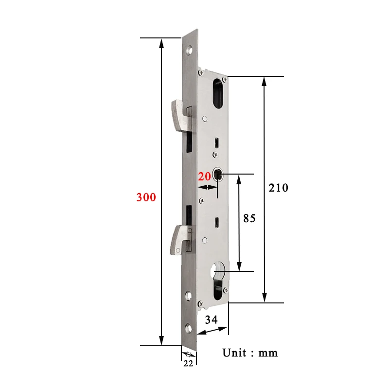 8520 8525 8535 8540 8545 Double Hook Lock Mortise For Sliding Door Used