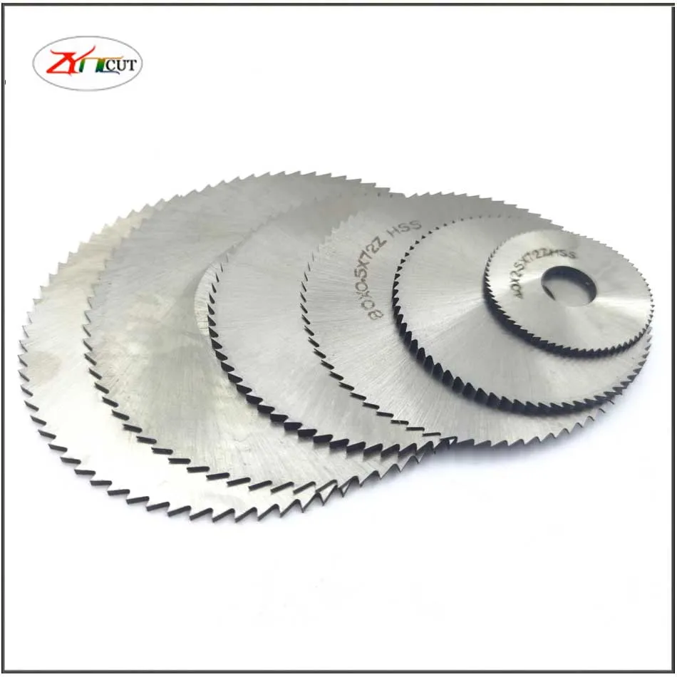 40 50 60 75 80 100mm thick0.3 0.5 0.6 0.8mm Thin HSS Sawtooth disc milling cutter,High speed steel disc saw blade milling cutter