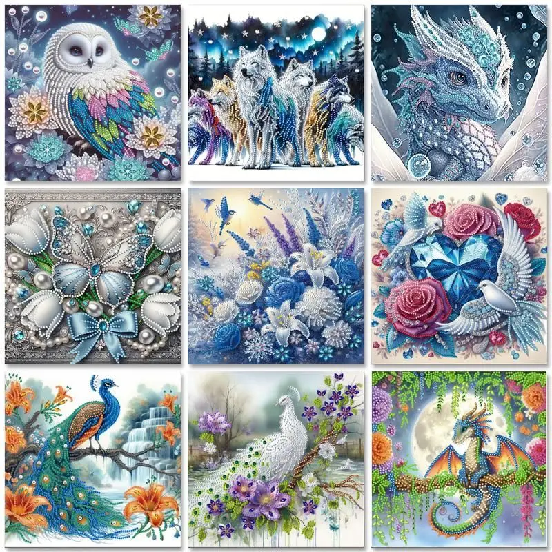 

5D Special Shaped Diamond Painting Kit for Adults Full Drill Diamond Art Embroidery DIY Crystal Rhinestone Mosaic Unique Gift