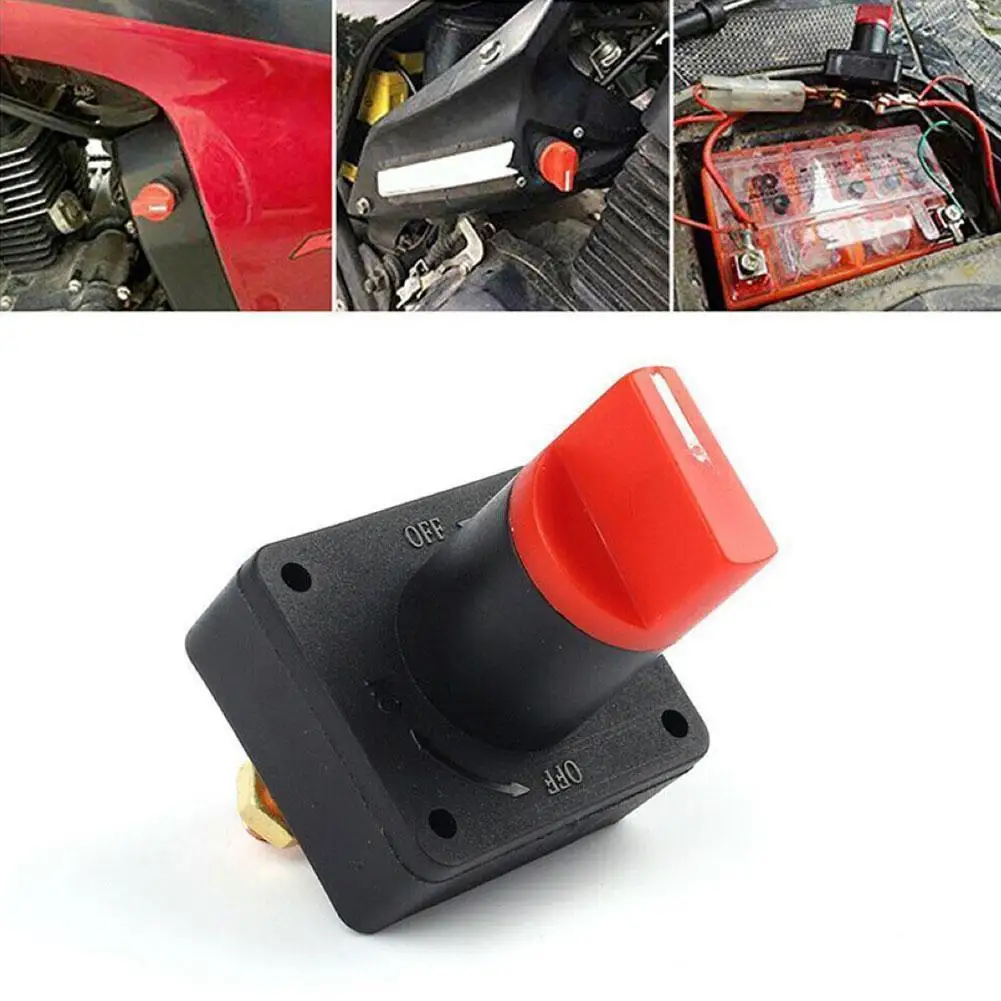 Marine Car Battery Isolator Isolation Switch Auto Modify Main Power Disconnector Rotary Key Cut Off Kill Switch 12V 24V 32V 300A