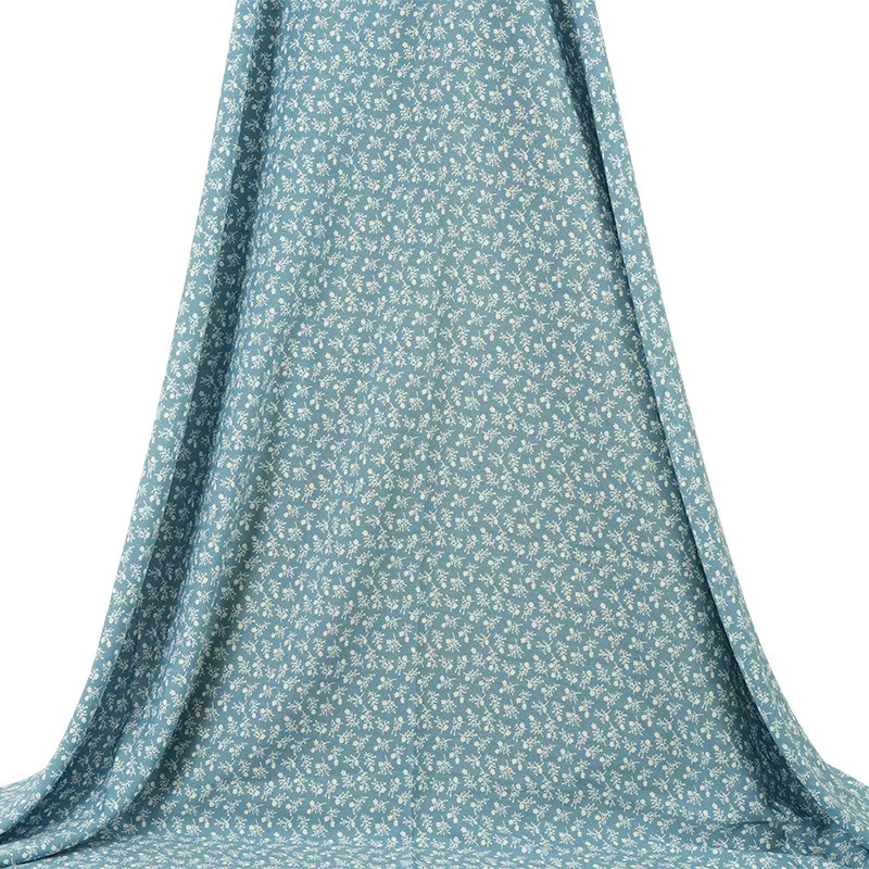 

7 цветов, 150 см, ширина 110 г/м, маленькая шифоновая ткань из полиэстера с цветочным принтом для Драпированного платья, брюк, занавески, модель R664