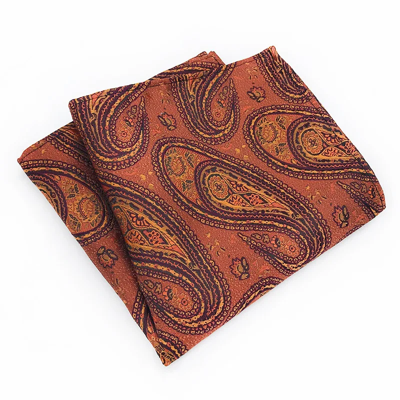 Variety Trendy Men Handkerchief Pocket Hanky Silk Pocket Squared Handkerchief Paisley Cashew Ties Hankerchief Men