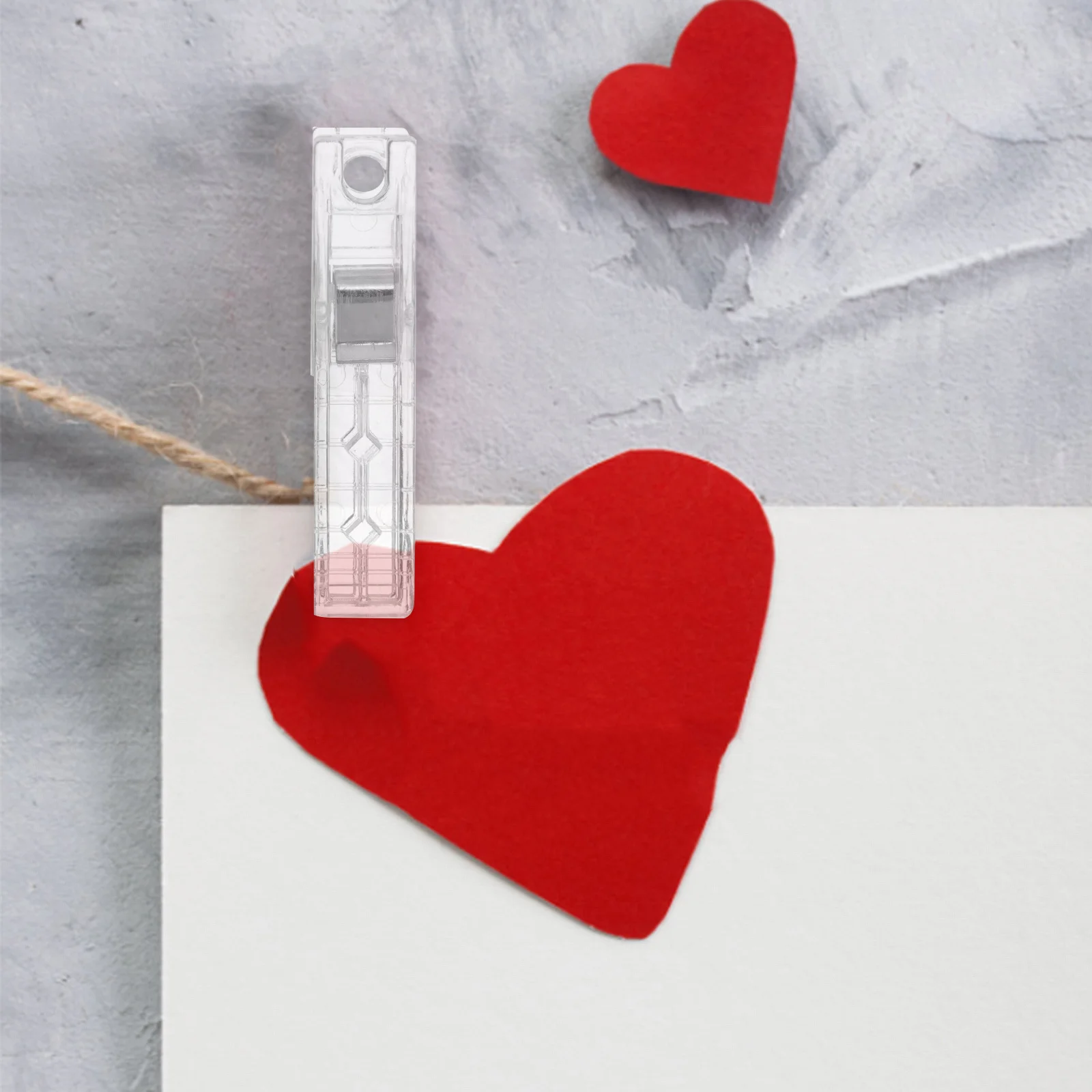 6pcs Plastic Clips Small Sewing Clips For Quilting Photo Display Reusable Craft Clamps Multi-Use Home Office Organizer