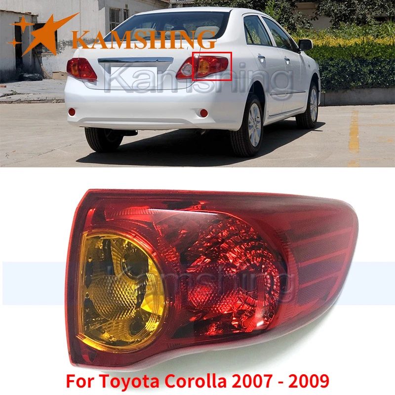 

Задсветильник стоп-сигнал Kamshing для Toyota Corolla 2007 2008 2009, внешний задний фонарь, задний фонарь