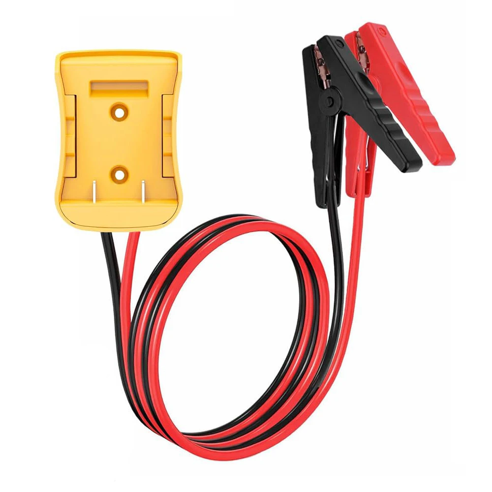 Jumper Cable Alligator Clips with 18V 1.5M 12AWG Battery Power Wheel Compatible with DE.WALT Battery Adapter