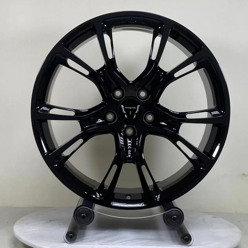 Factory Customize Popular High Quality Rims 18 19 20 21 22 Inch 5X112  Polished Brushed Black Aluminum Forged Wheels