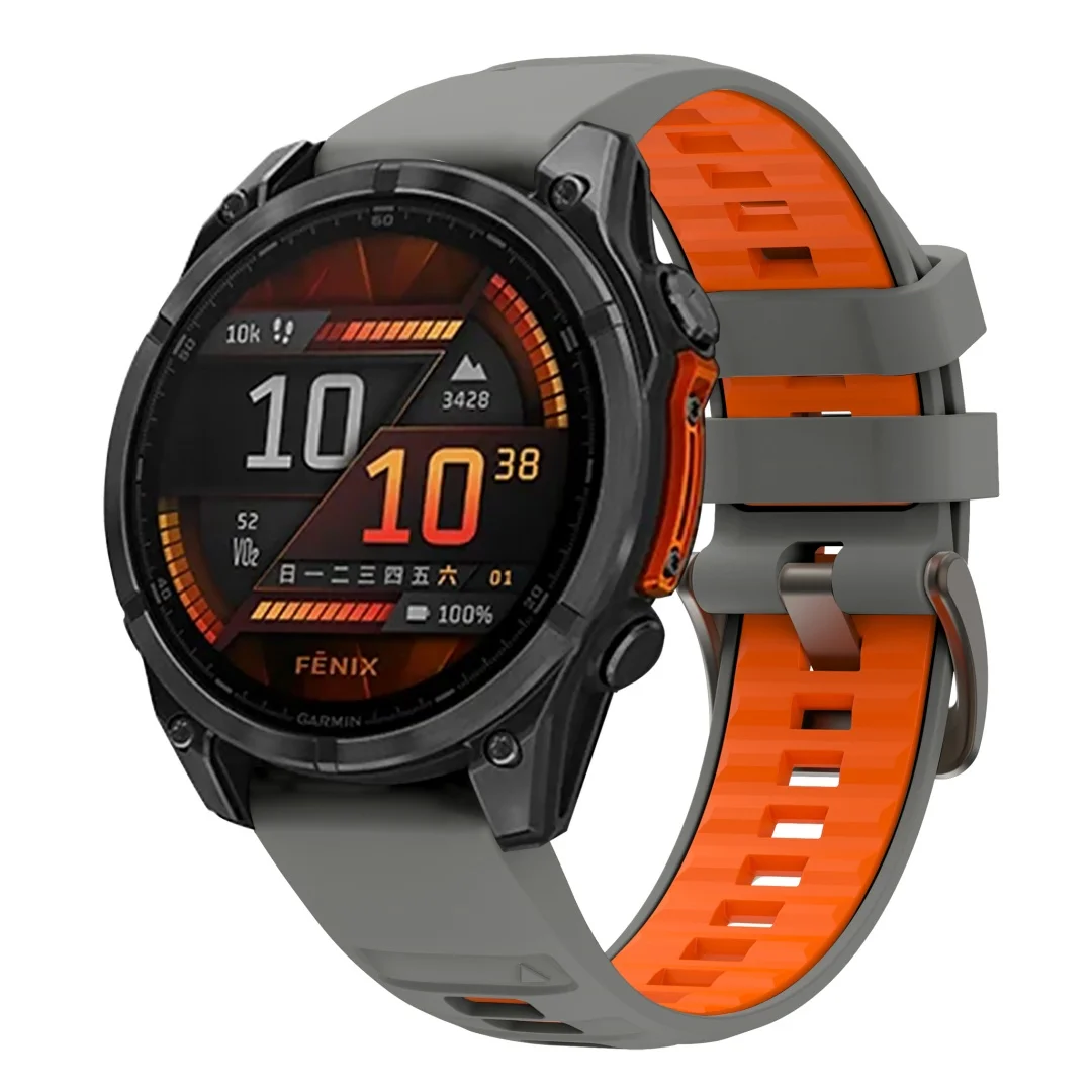 QuickFit 22mm 26mm Silikonarmband für Garmin Fenix 9 Pro 8 7 7X 7Pro 6X 6 5 5X/Epix 2 47mm 51mm Atmungsaktives Armband Uhrenband – Detail 15